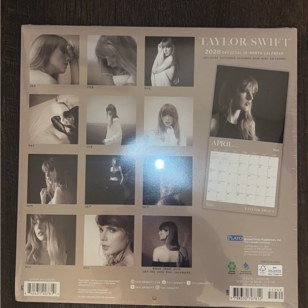 Taylor Swift 2026 Calendar